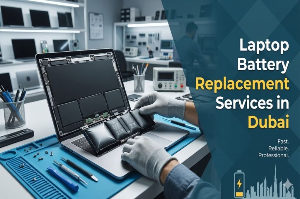 Laptop Battery Replacement Services in Dubai