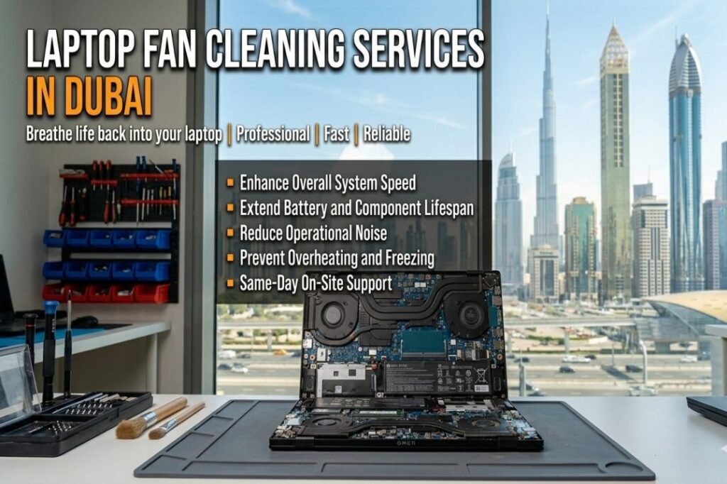 Laptop Fan Cleaning Services in Dubai