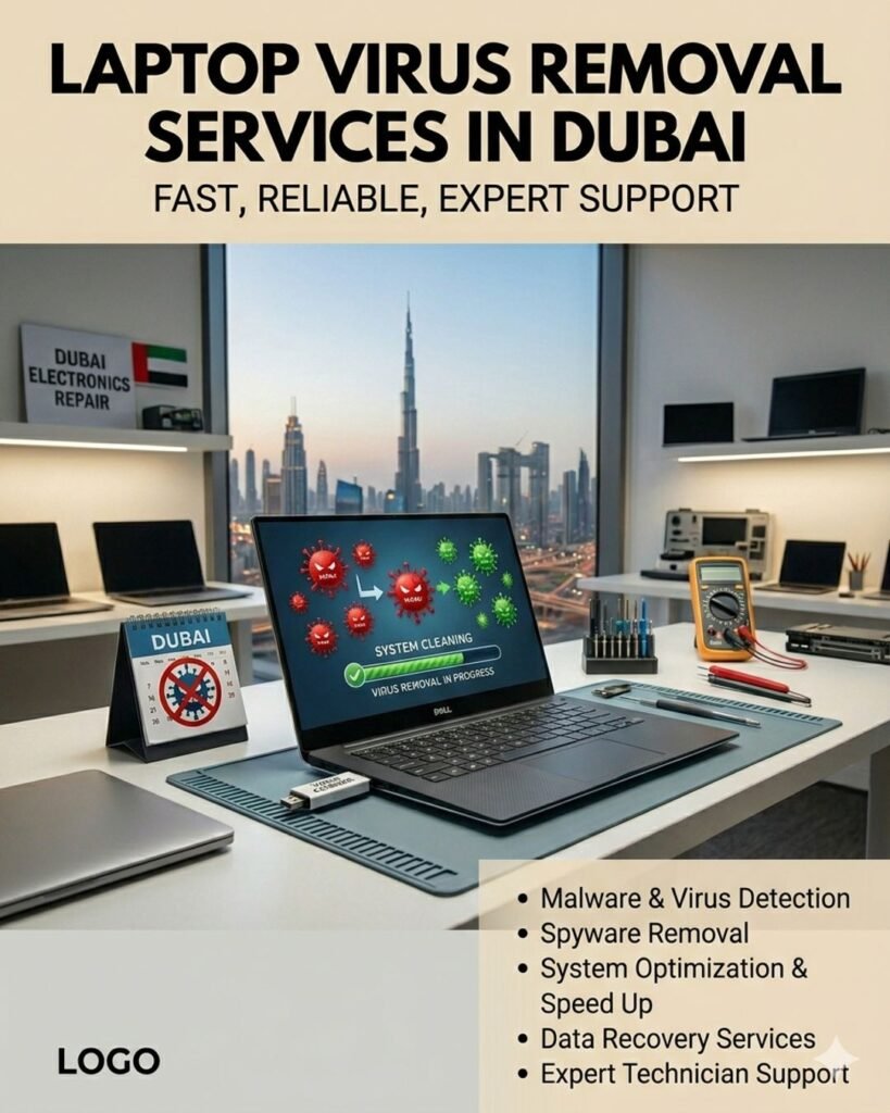 Laptop Virus Removal Services in Dubai