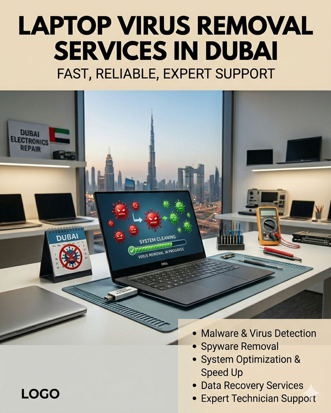 Laptop Virus Removal Services in Dubai