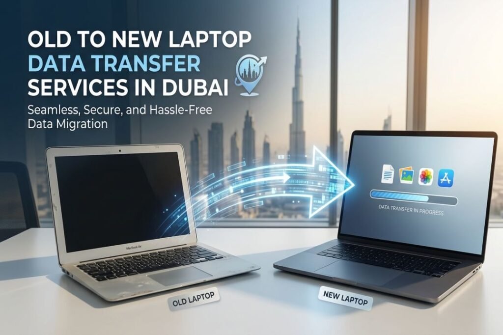 Old to New Laptop Data Transfer Services in Dubai