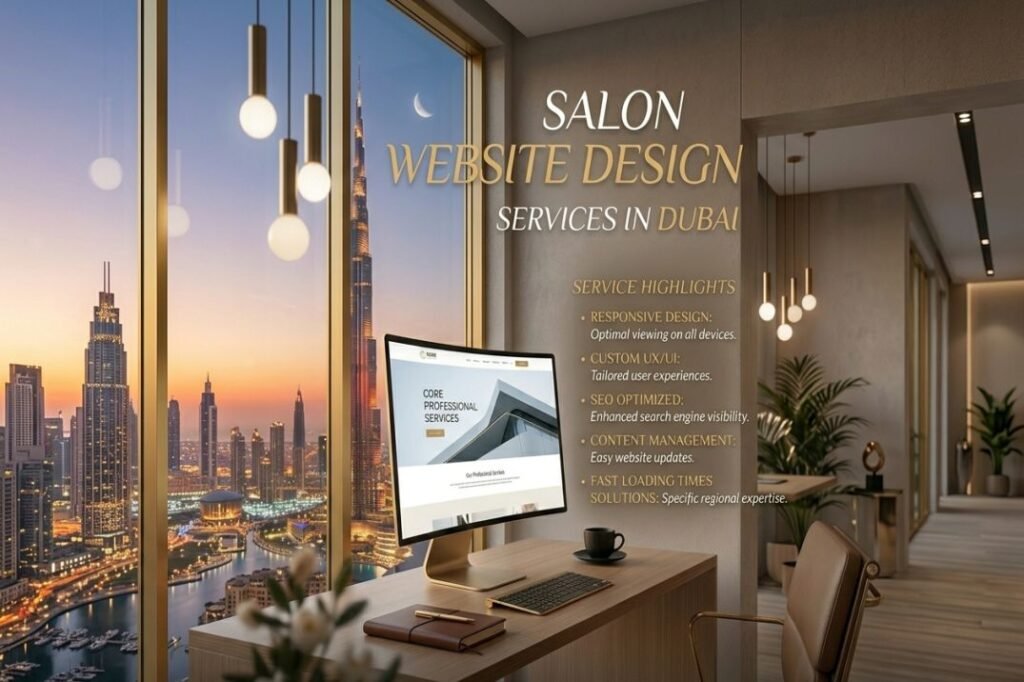 Salon Website Design Services in Dubai