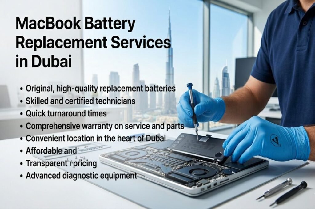 MacBook Battery Replacement Services in Dubai