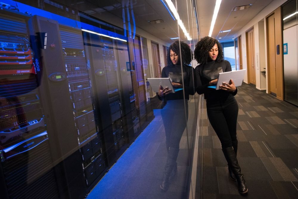 Small business office network setup with managed switch and firewall in Dubai