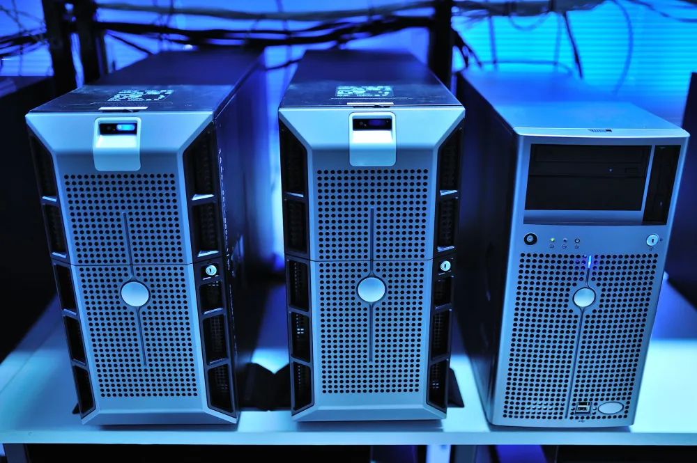 Server rack inside a Dubai SME office undergoing an IT infrastructure audit