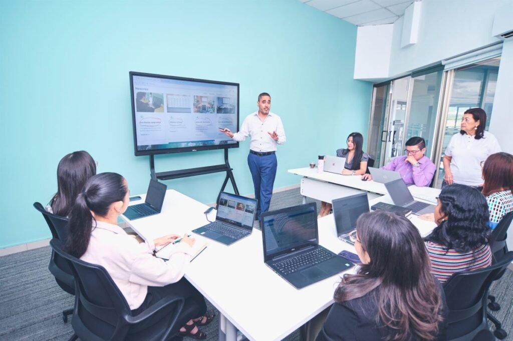 Employee cybersecurity training session for small business network security in Arabian Ranches Dubai