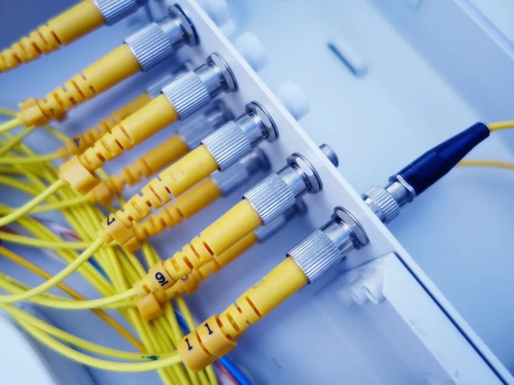 Structured Cat6 cabling and managed network switch in a Dubai SME office