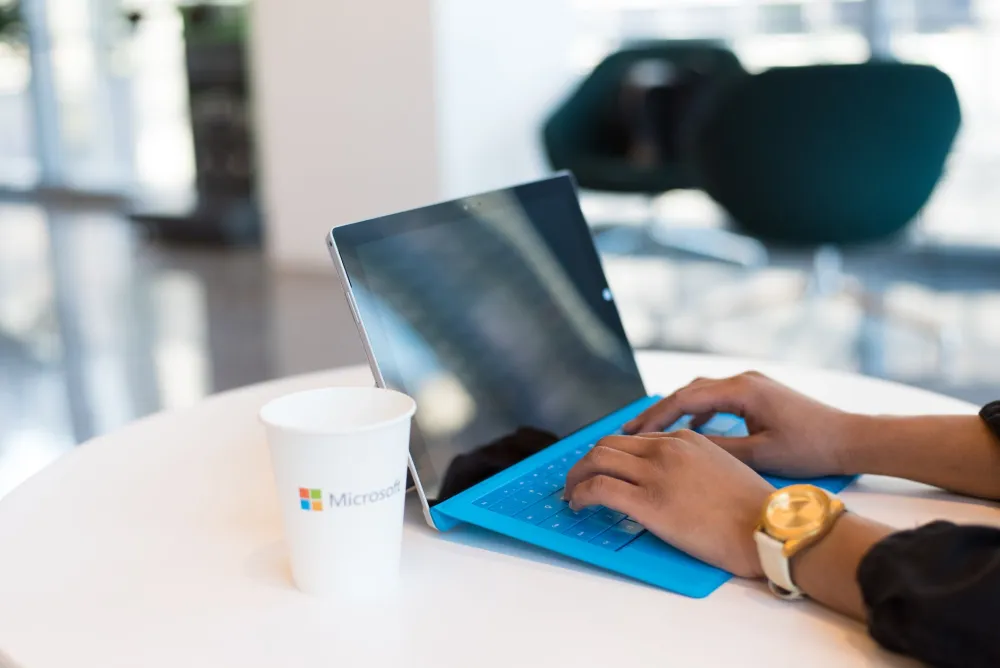 Staff using Microsoft 365 Business Standard set up by a managed IT provider in Business Bay