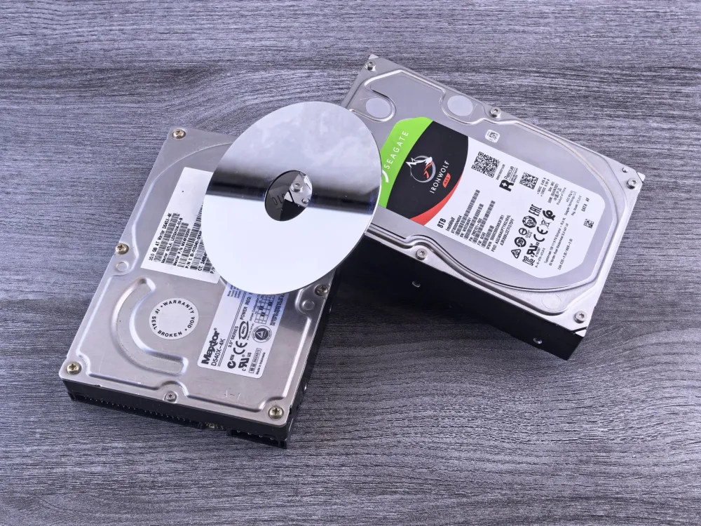 Hard drives and backup media used in a Dubai office NAS and backup solution