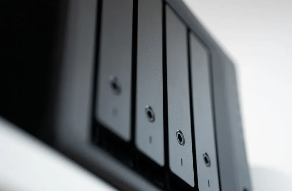 Synology NAS device set up for office file sharing in Discovery Gardens Dubai