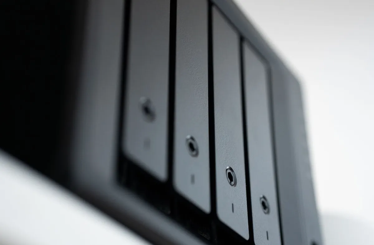 Synology NAS device set up for office file sharing in Discovery Gardens Dubai