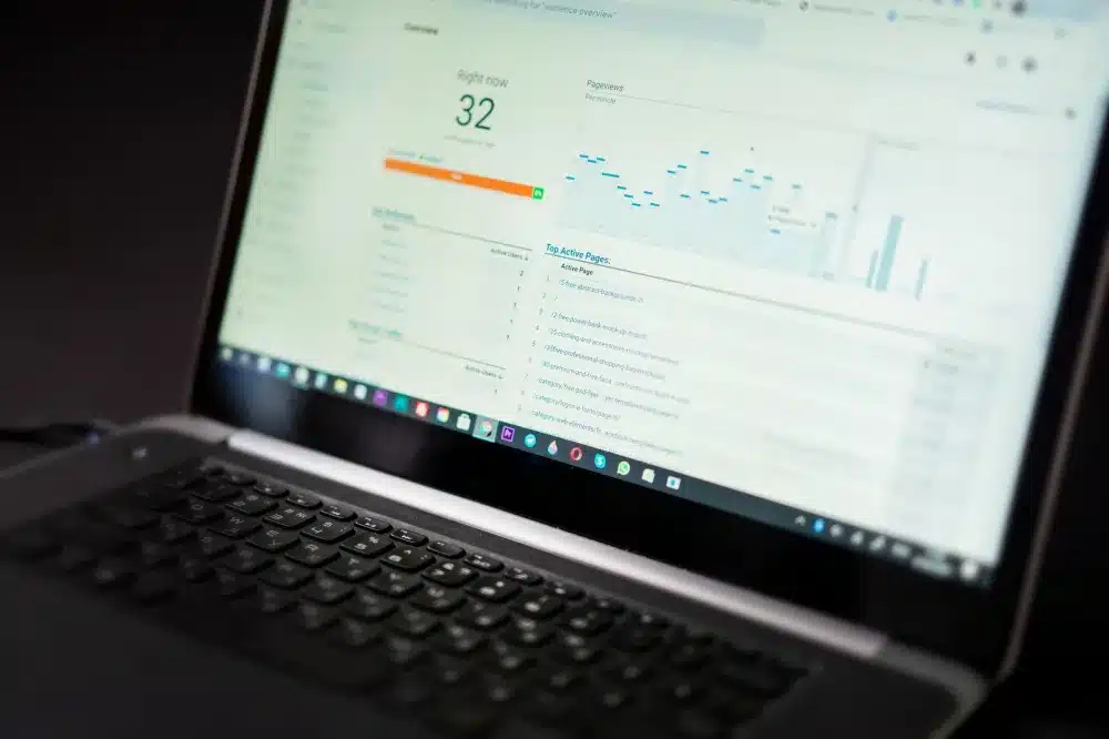 Google Analytics dashboard showing high bounce rate signalling website redesign needed